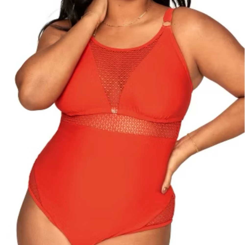 Adore Me Coralin Orange Swimsuit - Picture 2 of 16
